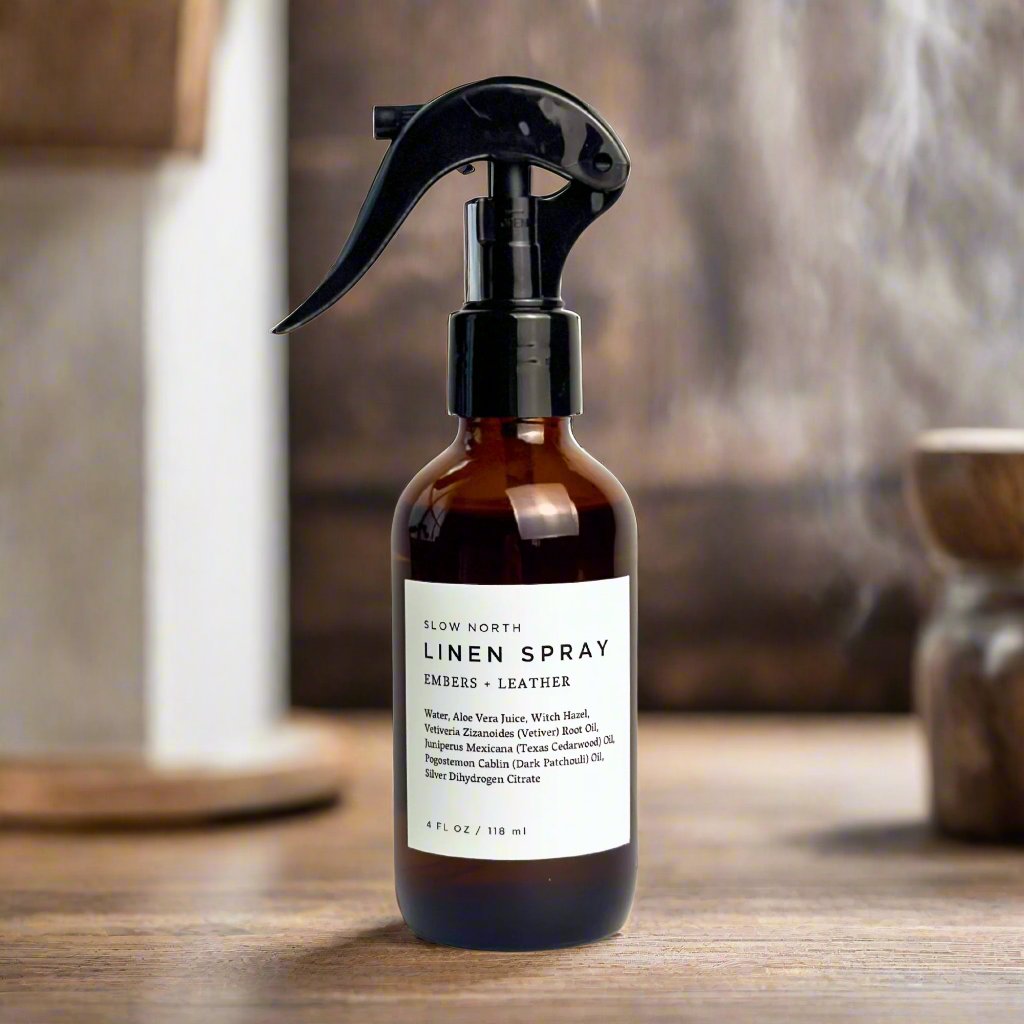 Linen Spray - Embers + Leather Slow North