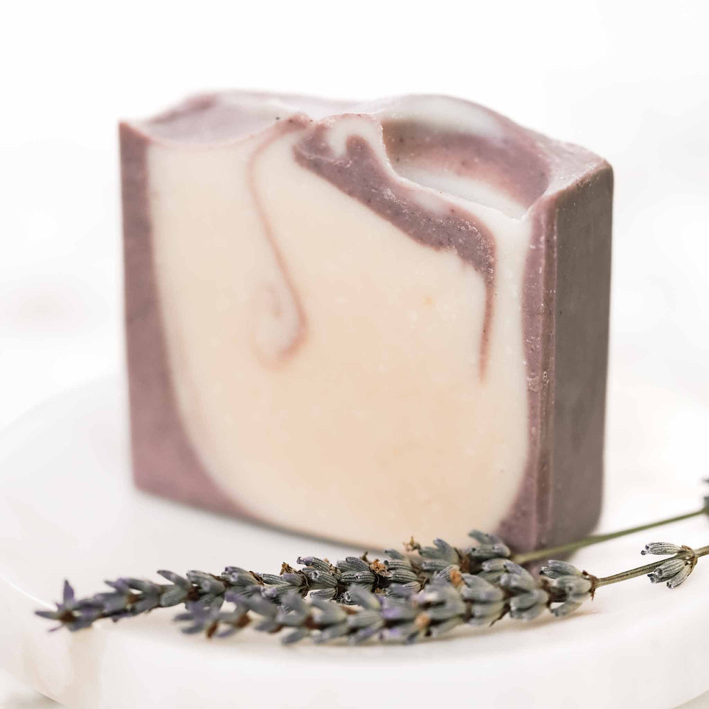 Lavender + Mint Handmade Tallow and Goat Milk Soap Bar Pretty farm girl